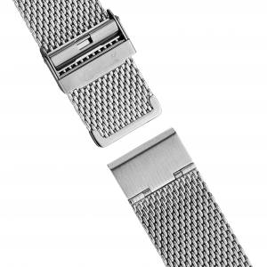 Ingersoll 1892 I00405 Ladies The Herald Movement Automatic Case Stainless Steel Dial Grey Strap Mesh Stainless Steel Silver Poli