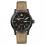 Ingersoll I01302 Mens Watch The Hatton Automatic Stainless Steel Polished Dial Black Strap Strap  Color  Brown