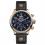 Ingersoll I02401 Mens Watch The Delta Chronograph Quartz Stainless Steel Polished Dial Blue Strap Strap  Color  Black