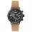 Ingersoll I03502 Mens Watch The Trenton Quartz Stainless Steel Polished Dial Black Strap Strap  Color  Tan