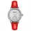 Ingersoll I03601 Ladies Watch The Trenton Quartz Stainless Steel Polished Dial Silver Strap Strap  Color  Red